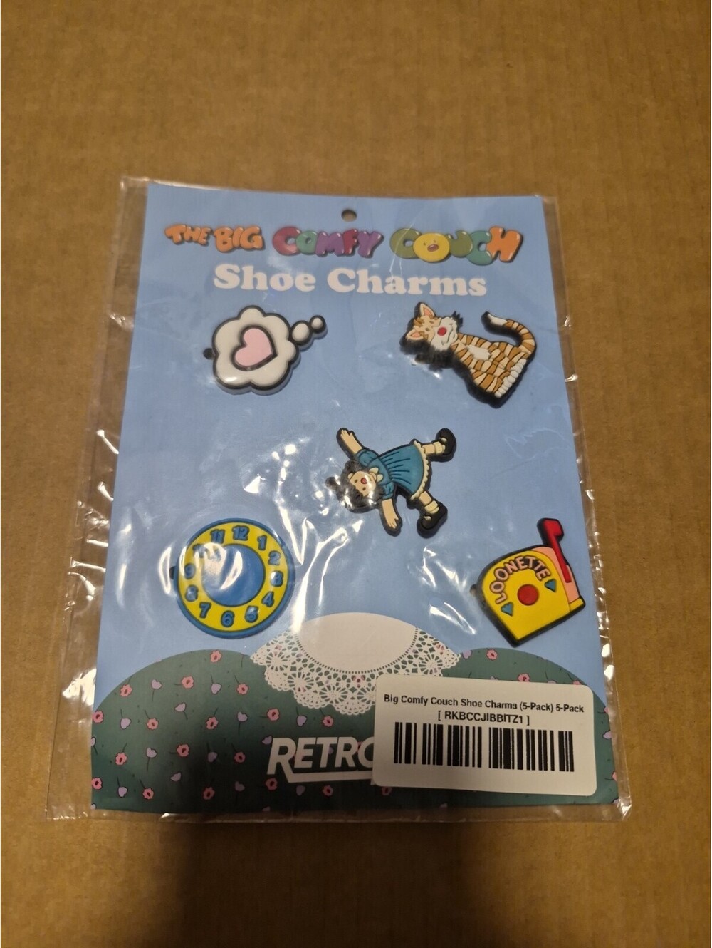 The Big Comfy Couch Shoe Charms 5 Pieces Loonette Snicklefritz Molly Retrokid